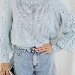 White Closet Felisa Jumper - Light Blue CLOTHING