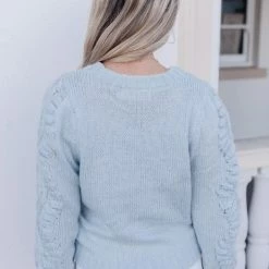 White Closet Felisa Jumper - Light Blue CLOTHING