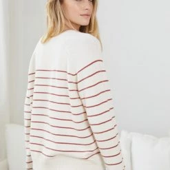 HQ Fashion CLOTHING Fira Knit - Rust Stripe