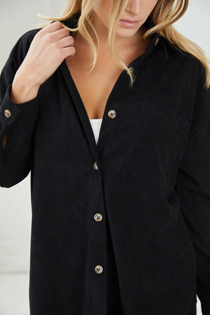 Miracle Fashion Florie Shirt - Black CLOTHING 9 Miracle Fashion Florie Shirt - Black CLOTHING