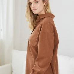 Miracle Fashion Florie Shirt - Chocolate