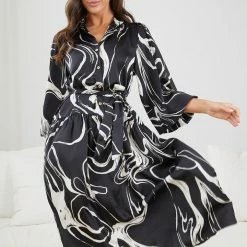 Spicy Sugar CLOTHING Frankelle Dress - Black Print