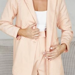 Style Box Freja Blazer - Peach CLOTHING 12 Style Box Freja Blazer - Peach CLOTHING
