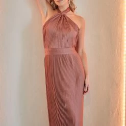 Esther Luxe Galilee Dress - Mauve CLOTHING