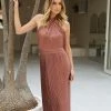 Esther Luxe Galilee Dress - Mauve CLOTHING