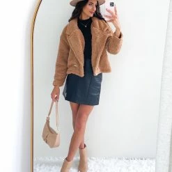 Sassy Hills Fashion CLOTHING Gillian Jacket - Dark Tan