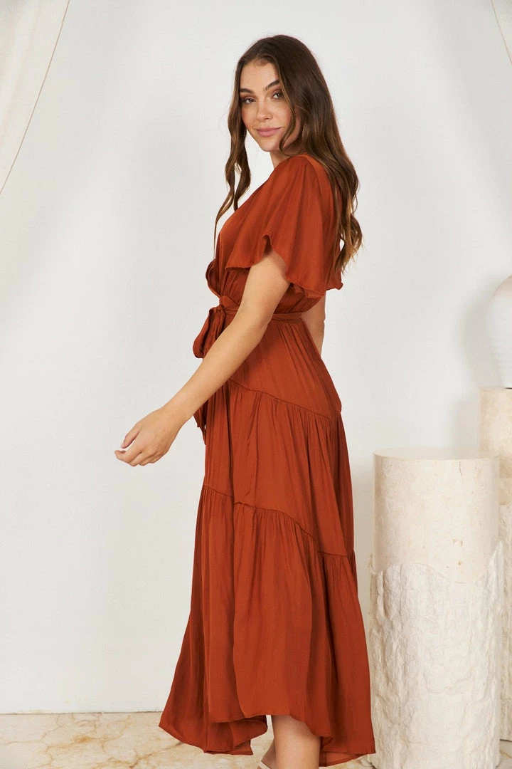Esther The Label Given Dress - Burnt Orange 6 Esther The Label Given Dress - Burnt Orange