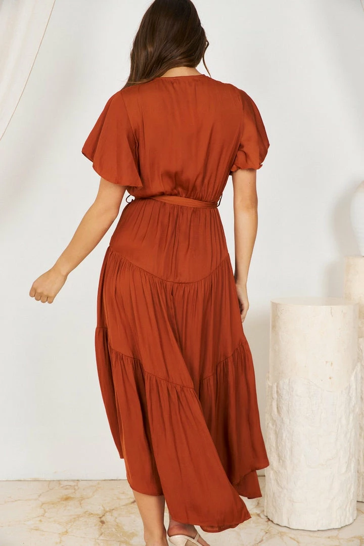 Esther The Label Given Dress - Burnt Orange 4 Esther The Label Given Dress - Burnt Orange