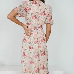 YH & Co (Chloe Yip) Glamma Dress - Pink Floral CLOTHING