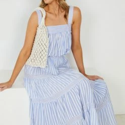 Label Of Love Graciela Top - Blue Stripe