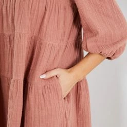 Desire Grasya Dress - Rust