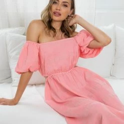 Desire Gretchel Dress - Pink Print