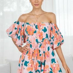 Pink Diamond Guinn Dress - Pink Print CLOTHING