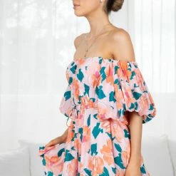 Pink Diamond Guinn Dress - Pink Print CLOTHING