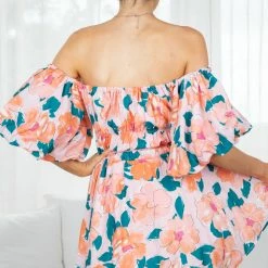 Pink Diamond Guinn Dress - Pink Print CLOTHING