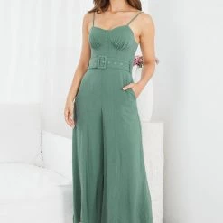 Desire CLOTHING Hagara Jumpsuit - Green