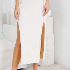 Desire Hannae Skirt - Cream CLOTHING
