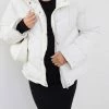 Style Box Harlisse Puffer Jacket - Cream CLOTHING