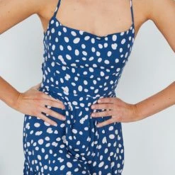 Rock Denim CLOTHING Harmonie Dress - Blue Spot