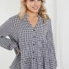 Miracle Fashion Harnette Top - Black Gingham