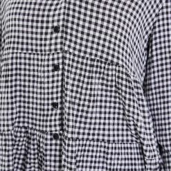 Miracle Fashion Harnette Top - Black Gingham
