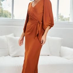 Esther The Label Heather Dress - Terracotta