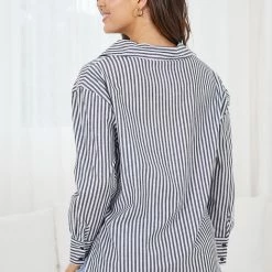 Miracle Fashion Hectorene Shirt - Black Stripe CLOTHING