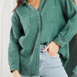 Style Box CLOTHING Helenus Shirt - Green