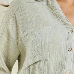 Style Box CLOTHING Helenus Shirt - Sage 15 Style Box CLOTHING Helenus Shirt - Sage