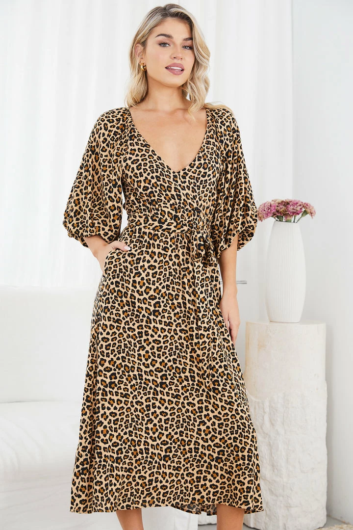 Desire Henrieta Dress - Leopard Print CLOTHING 3 Desire Henrieta Dress - Leopard Print CLOTHING