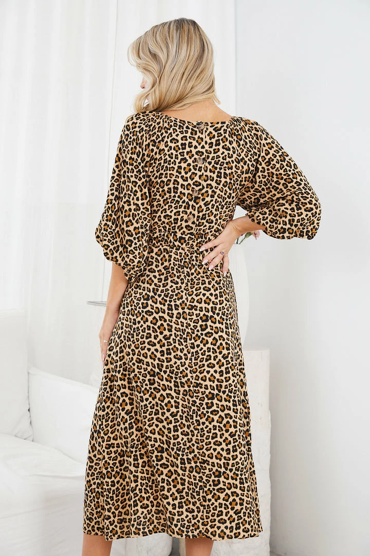 Desire Henrieta Dress - Leopard Print CLOTHING 4 Desire Henrieta Dress - Leopard Print CLOTHING