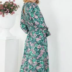 Style Box Holta Dress - Green Floral