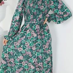 Style Box Holta Dress - Green Floral