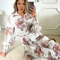 CSA (Lorraine Designs) Amabelle Dress - White Floral