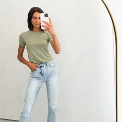 Sunny Girl Primed Top - Khaki