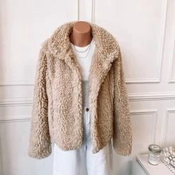 Pink Diamond CLOTHING Carebear Jacket - Beige 15 Pink Diamond CLOTHING Carebear Jacket - Beige