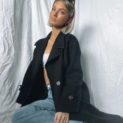 Sunny Girl Fireplace Coat - Black CLOTHING 12 Sunny Girl Fireplace Coat - Black CLOTHING