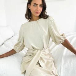 YH & Co (Chloe Yip) Essa Dress - Beige CLOTHING