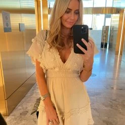 Willo Fashion Philomena Dress - Beige CLOTHING