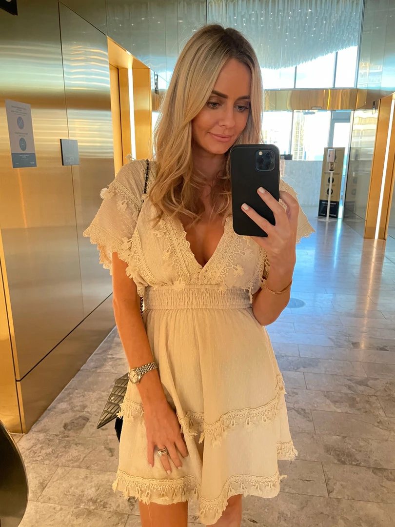 Willo Fashion Philomena Dress - Beige CLOTHING 4 Willo Fashion Philomena Dress - Beige CLOTHING