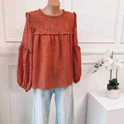 Rock Denim Honduras Top - Dark Rust