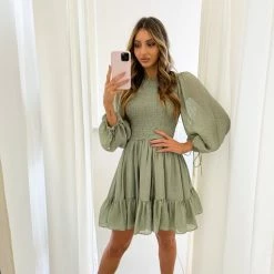Willo Fashion Sarina Dress - Sage CLOTHING