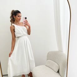 Pink Diamond Glenosa Skirt - White CLOTHING