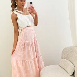 Pink Diamond CLOTHING Glenosa Top - White