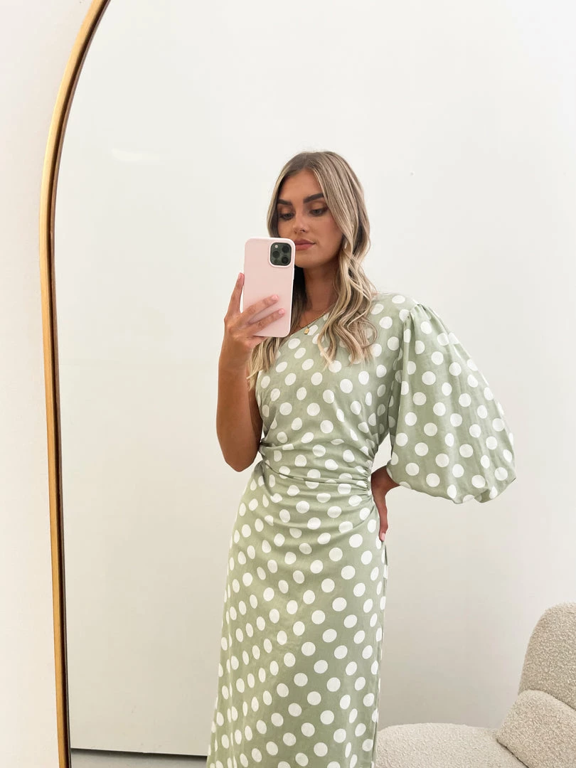 Style Box Ondrea Dress - Sage Spot 7 Style Box Ondrea Dress - Sage Spot