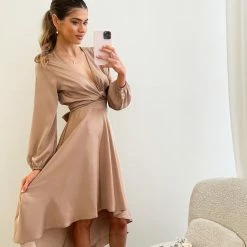 Esther Luxe CLOTHING Bryleigh Dress - Mocha