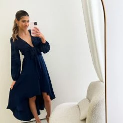 Esther Luxe Bryleigh Dress - Navy CLOTHING