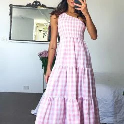 Reverse CLOTHING Claudia Dress - Pink Gingham 9 Reverse CLOTHING Claudia Dress - Pink Gingham