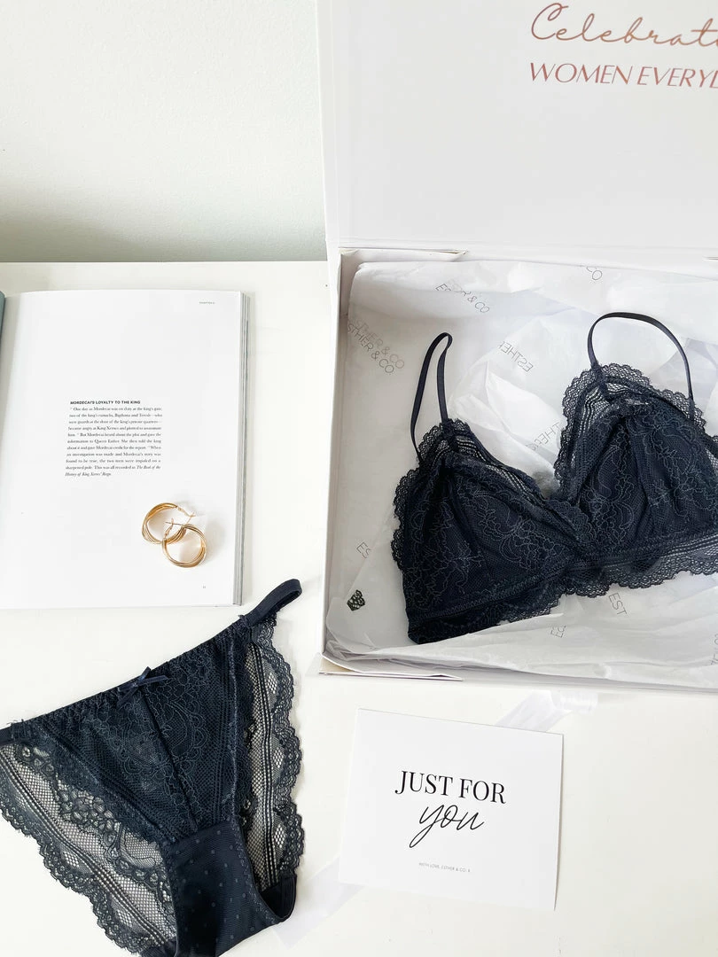 Alibaba CLOTHING Benedetta Bralette - Navy 5 Alibaba CLOTHING Benedetta Bralette - Navy
