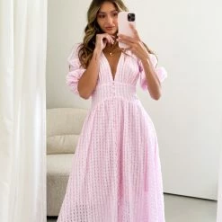 Wild Ginger Charis Dress - Pink 13 Wild Ginger Charis Dress - Pink